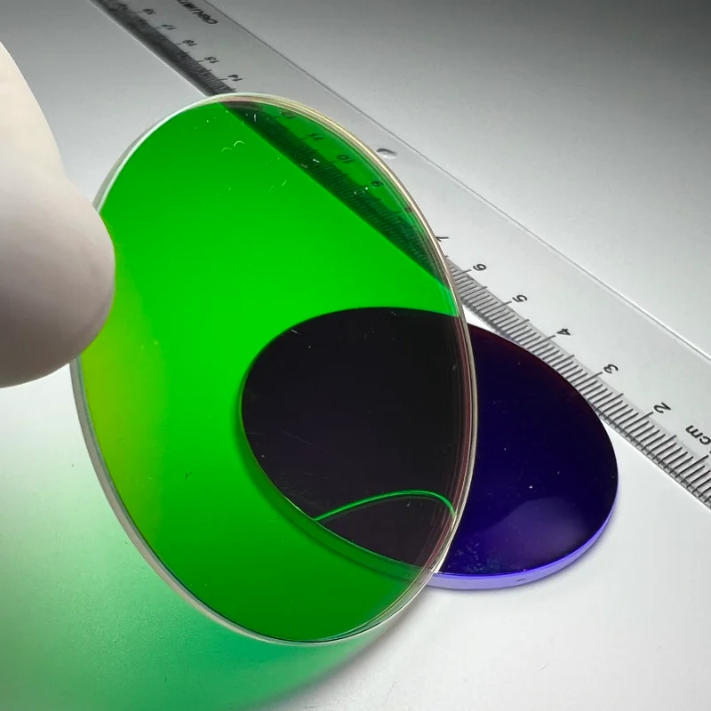 Стеклянный фильтр K9BK7B270 короткого прохода, размер под заказ, дихроический стеклянный фильтр для оптоволоконного освещения, светодиодная подсветка