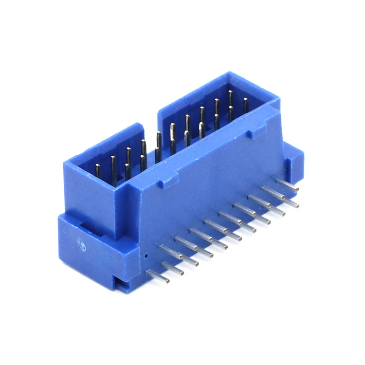 
China supplier USB 3.0 20-Pin Right Angle Male IDC Connector Box Header PCB Connector for motherboard 
