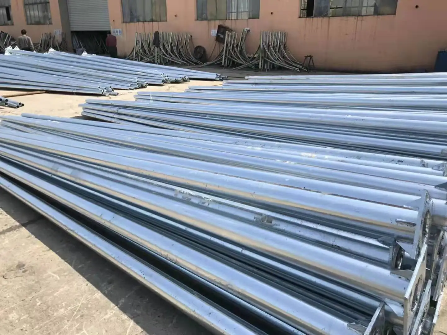 Street light pole high mast pole pillar post with HOT galvanising wire door tenon flag square pentagon hexagon octagon