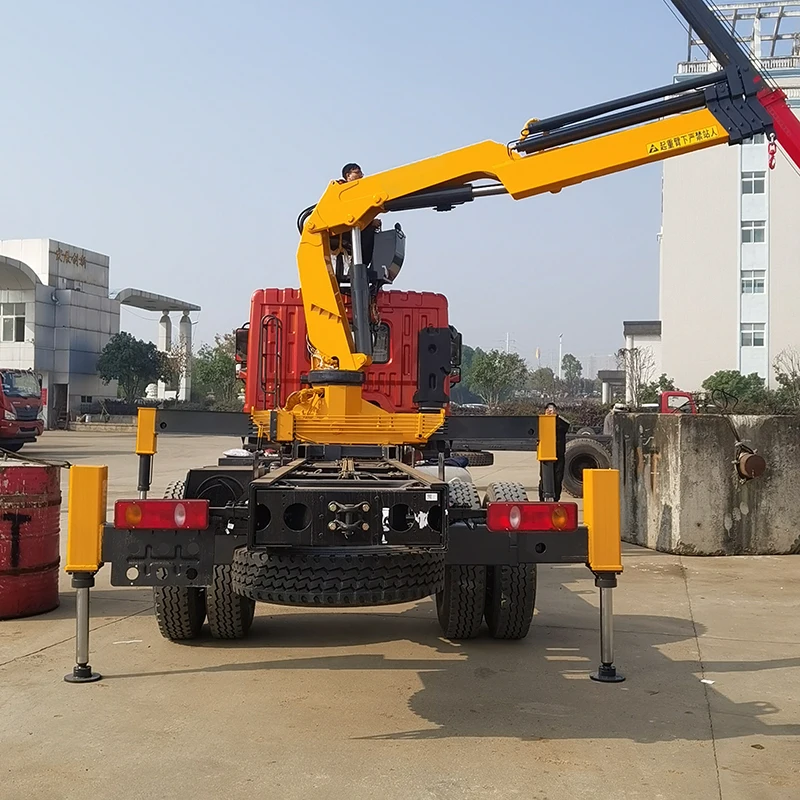 6t Telescopic Boom Hydraulic Truck Mounted Crane Manipulator with Outriggers