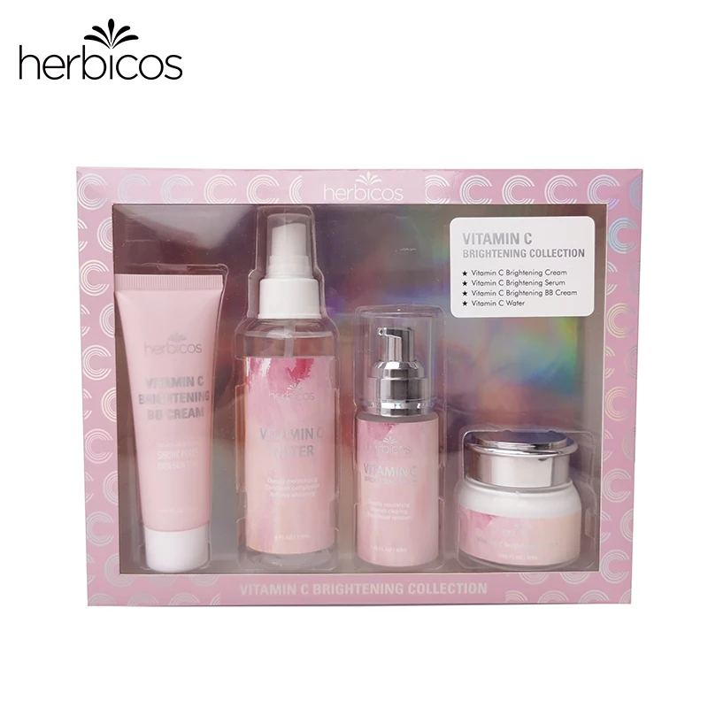 Vitamin C Whitening Skin Care Set Face Cream Emulsions Serum Skin Whitener Korean Skin Care Products