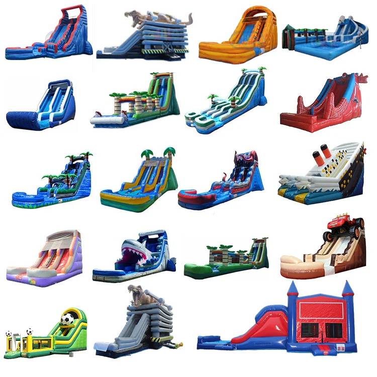 Commercial Qatar Purple Largest Large Inflatable Titanic Slide For Sale