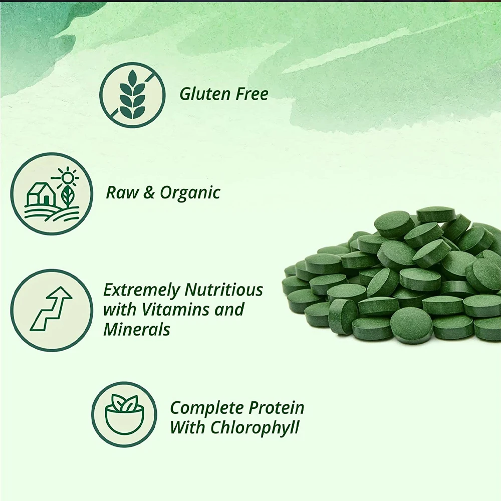 Lower Price Customized Immune Support Turmeric Extract Clorella Spirulina Tablets Spirulina Powder Spirulina