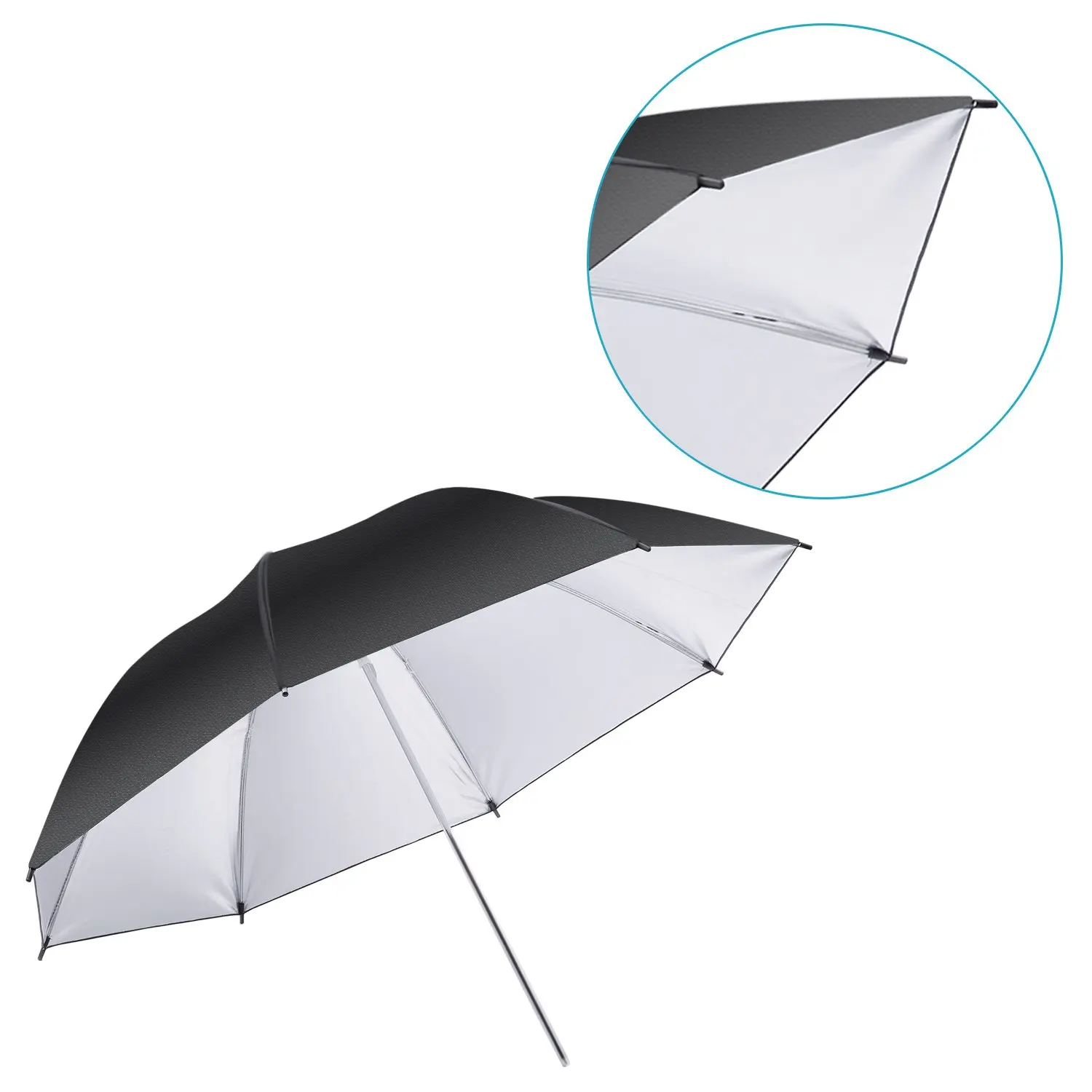 33inch 84cm 43inch 110cm Black Silver Portable Flash Light Reflector Umbrella For Photo Video Studio
