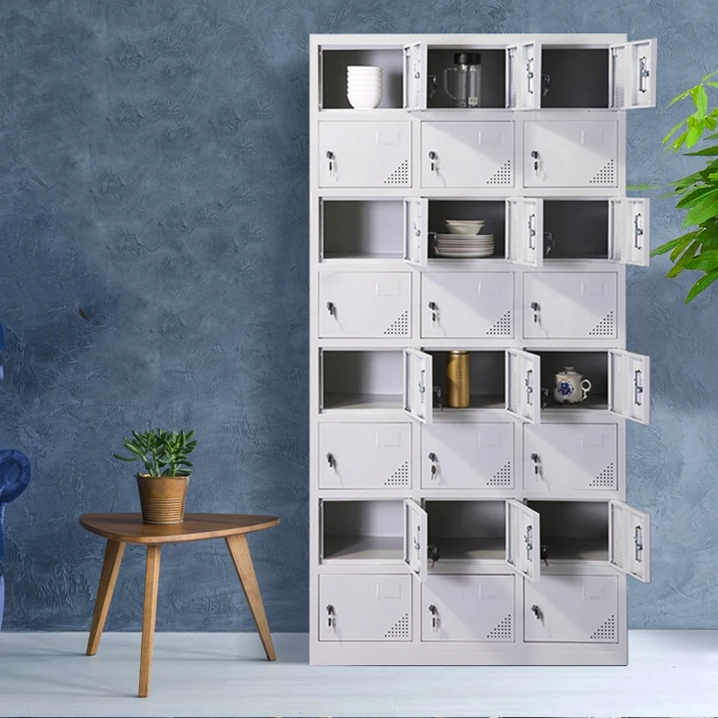 YML Customized 24 Door School Security Office Storage Locker Mobile Fireproof Metal Steel Lockers Cabinet