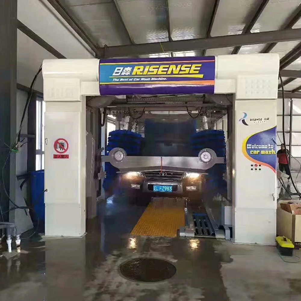 CC-690 full automatic tunnel car wash equipment for car wash with air dryer and drying brushes