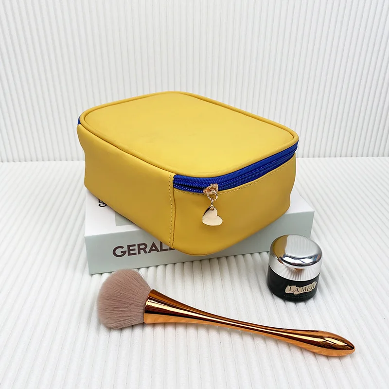 Mattel Pu Leather Custom Travel Makeup Make up Cosmetic Bag Canvas Zipper Bag Zipper Pouch Fashion Polyester Storage Bags Letter