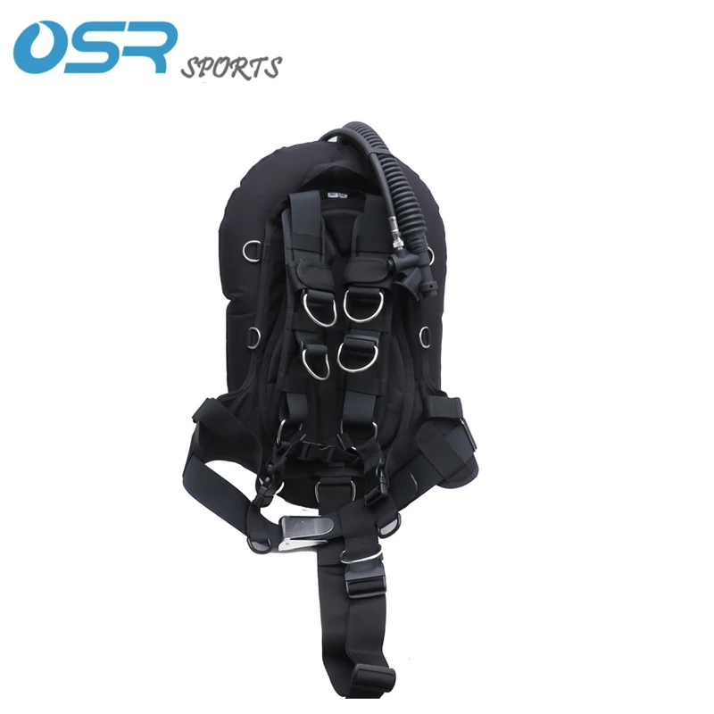 Single tank 30LBS donut BCD scuba tech diving with soft harness backmount