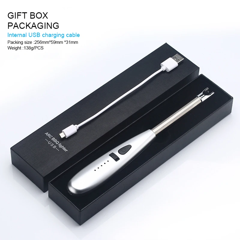 JL 877Wholesale Customizable Lighters,Candle Lighter USB Rechargeable Electric,Electric Candle Lighter USB with Safety Lock