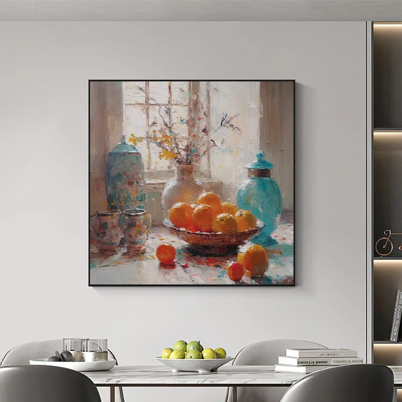 Hot Selling Custom Material Color Luxury Decor Canvas Arts Still Life Wall Art Oil Painting