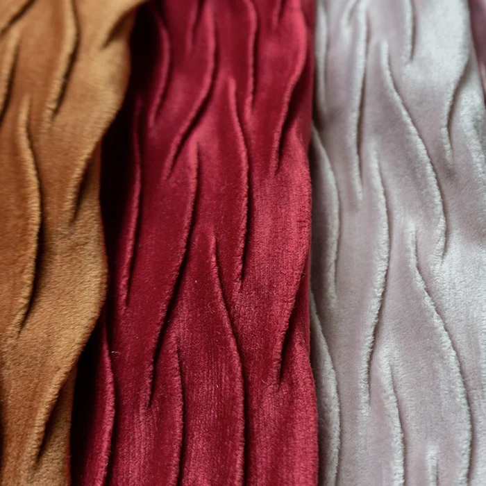 Crumple velvet 100% polyester Crumple Holland velvet upholstery sofa upholstery fabric for  sofa curtain