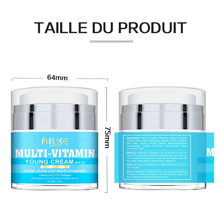 Ailke 2023 Hot Sale Chinese Best Quality Fast Super Black Skin Face Bleaching Cream Whitening For Women