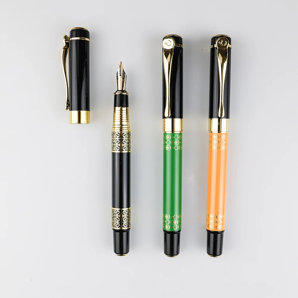 GemFully China Office & School Supplies Cheap Custom Writing Pen Metal Body Fountain for Business Gift