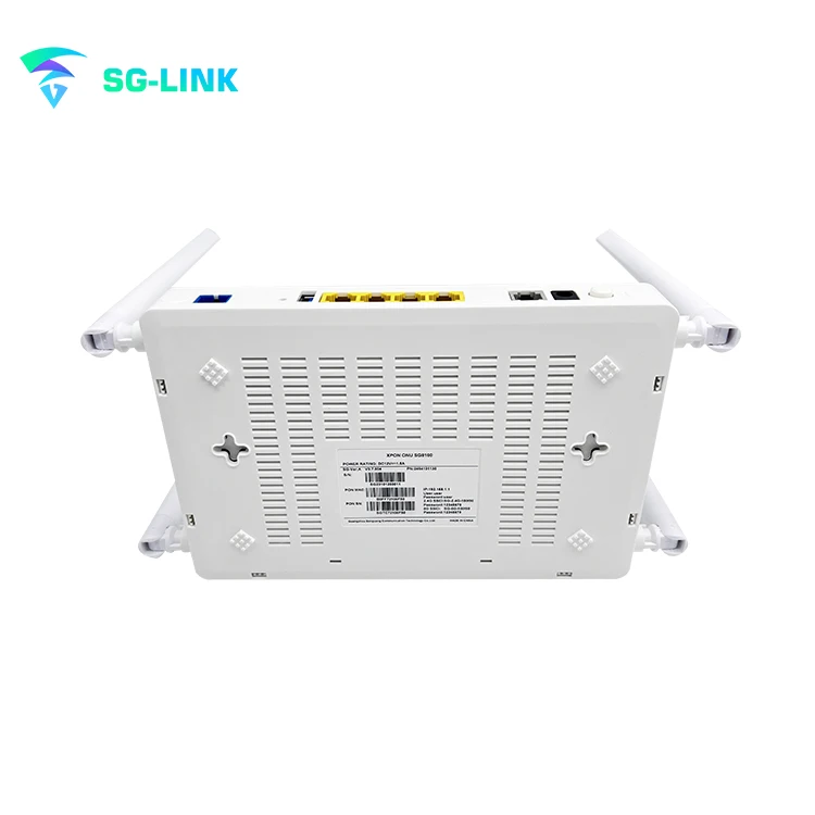Dual Band Onu Xpon Wifi SG-LINK SG8160 Router Epon Optic Fiber Network Ftth Gpon Epon 4GE+1POTS+WIFI6+1*USB3.0