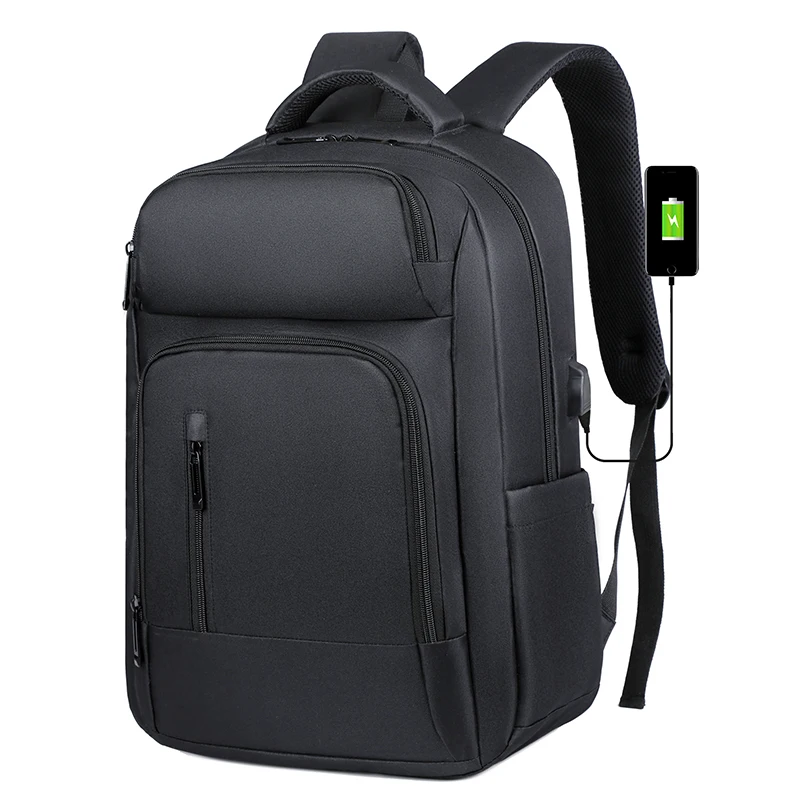 Computer work business men college waterproof laptop backpacks large capacity 15.6 inch travel laptop backpack with usb