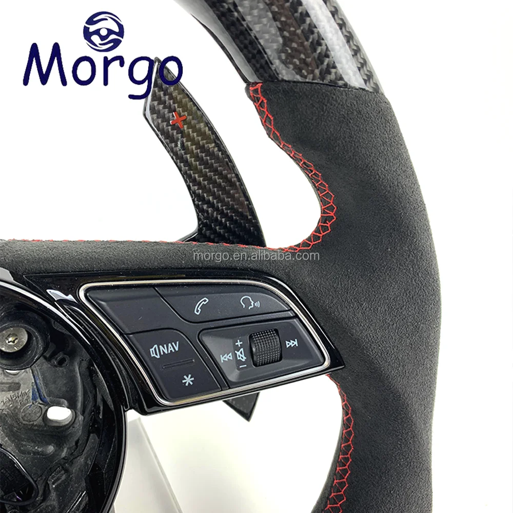 Cars accessories For Audi TT A3 A4 B8 A5 A6 A7 R8 RS RS3 RS4 RS5 S3 S4 S5 RS6 RS7 RS8 Q5 customized carbon fiber steering wheel