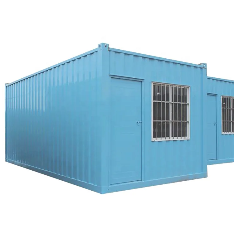 Low cost mobile 20ft living units container building living units with toilet