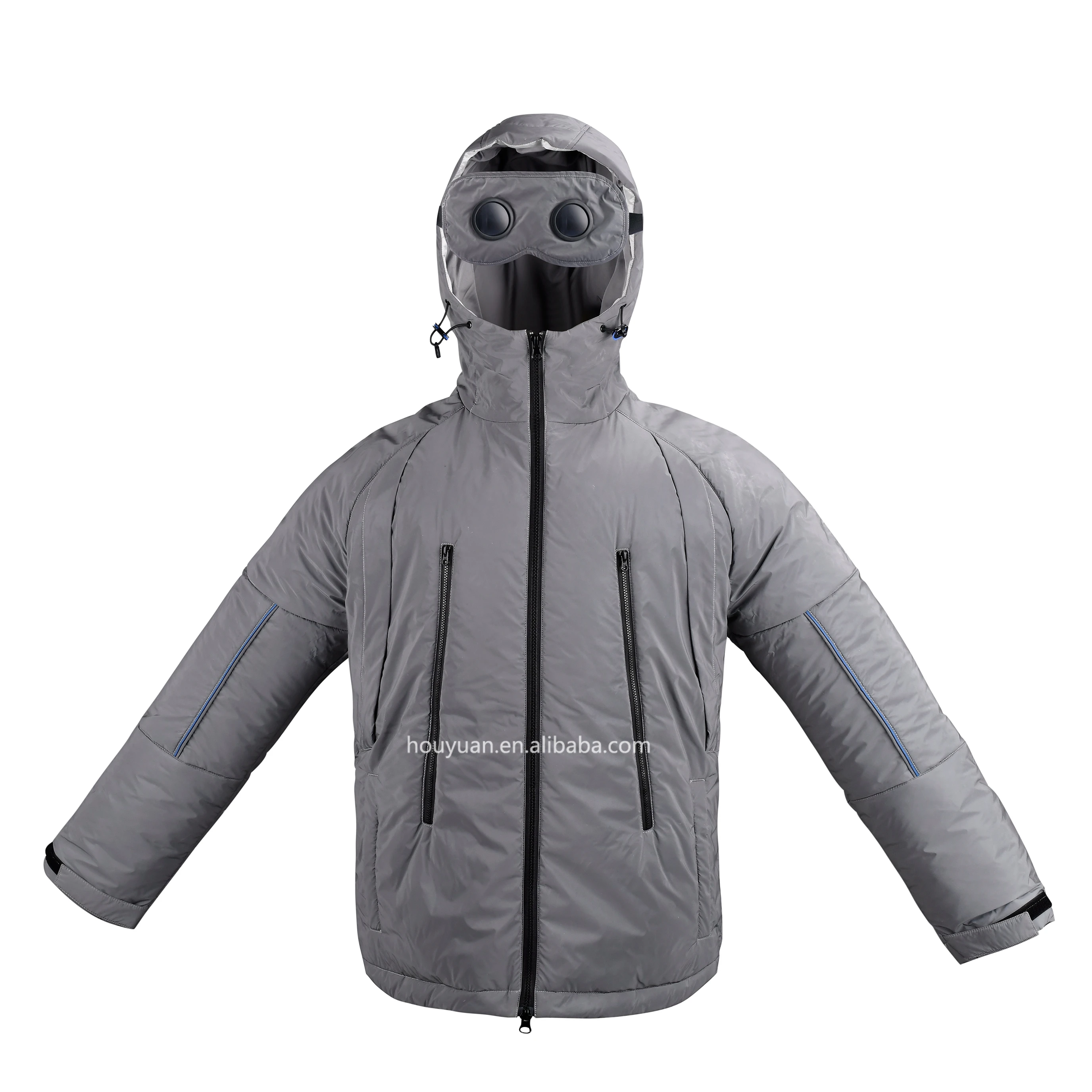 Custom Color Logo Heated Winter Safety Jackets Waterproof Reflective Safety Jacket For Motorcycle