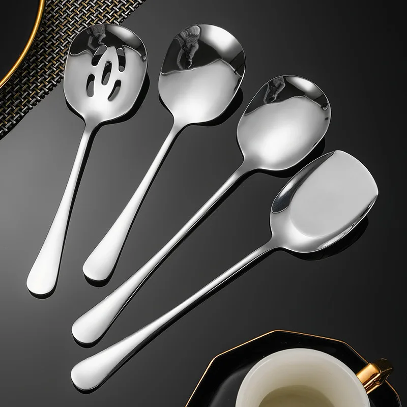 Hotel Supply Top Recommend Sharing Stainless Steel Spoon Serving Spoon Multi-Functional Serving Spoon
