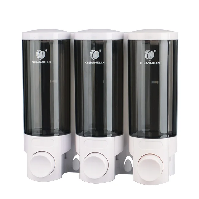 300ml Triple Chamber Wall Mounting Shower Soap Dispenser CD-3006A