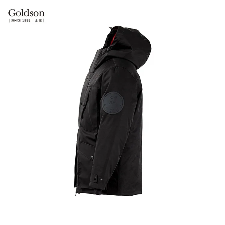 Canada outdoor seamless warm goose down coat men quilted thick down jacket