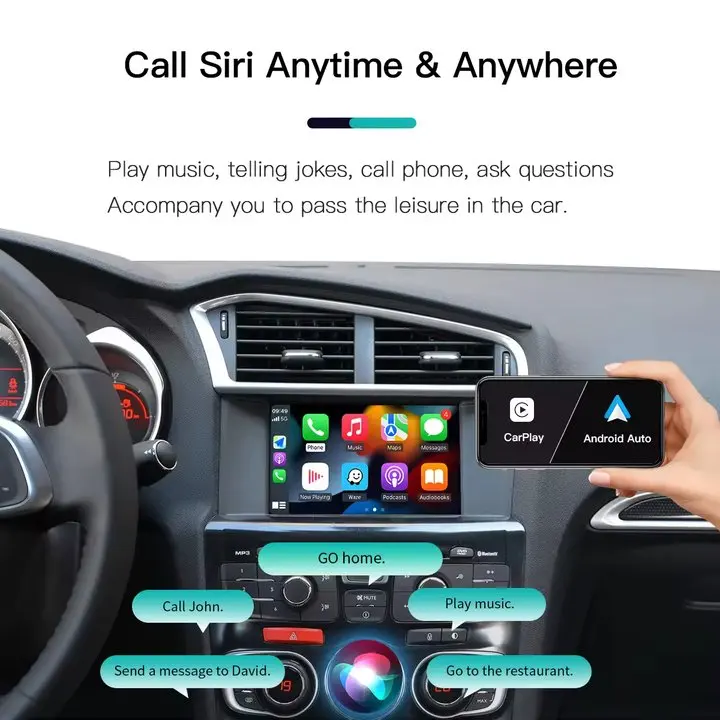 Автомобильный электронный интерфейс задней камеры для Peugeot 307 308 Android Auto Wireless Carplay стерео видео