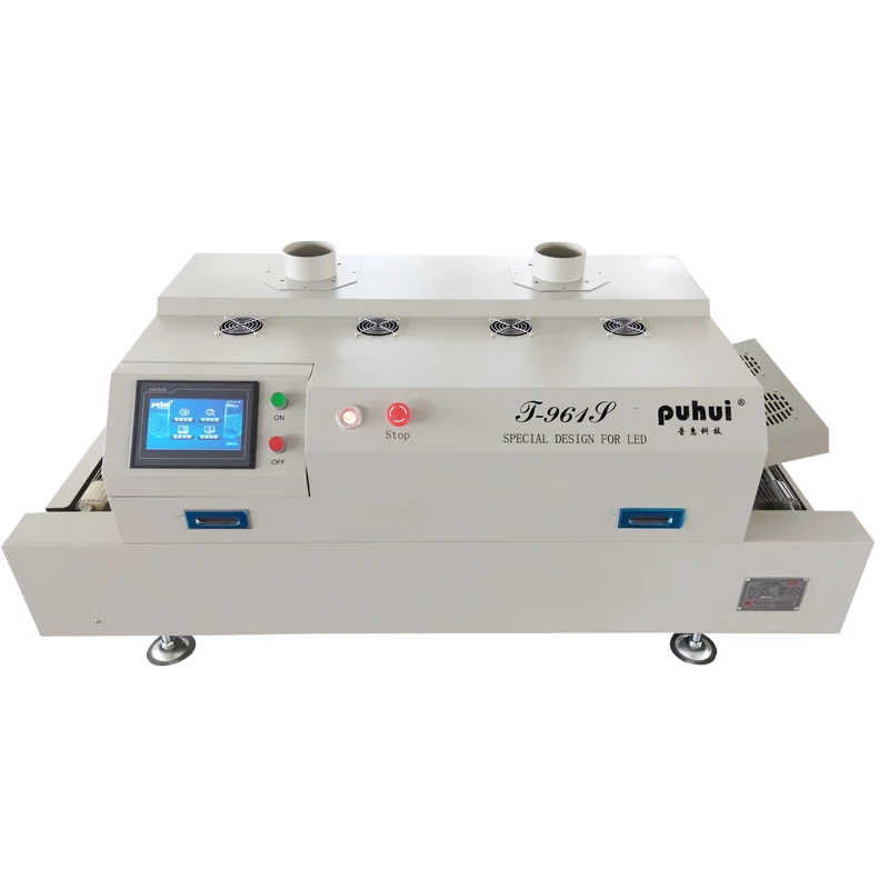 puhui 6 heating zones t961s conveyor reflow oven reflow soldering machine welding tools T-961s