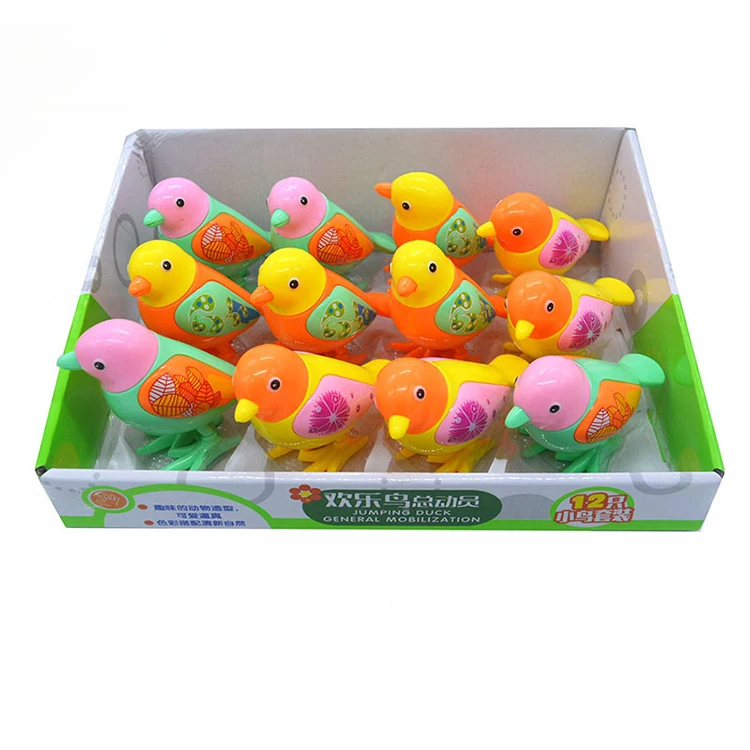 
Plastic Bird Wind Up Toys Sparrow Cute Little Clockwork Spring bird Animal Toy for Kids 