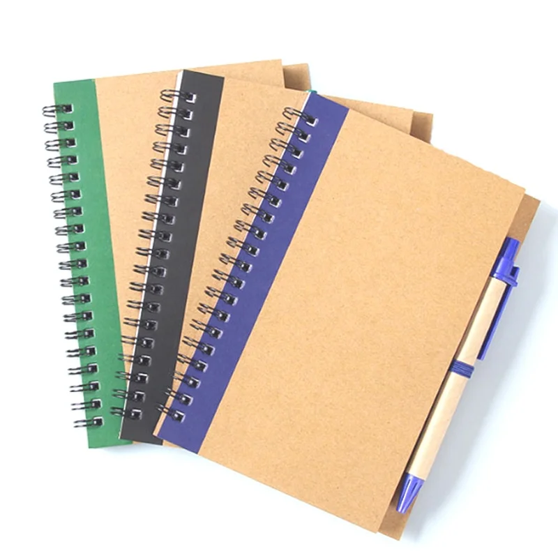 Customized spiral notebook a5 with pen set customized coil notebooks and pen set for office and promotion