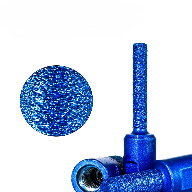 Hot sale M10 Thread Vaccum Brazed Diamond Finger Bit Milling Cutter For Ceramic Tile Granite Marble Milling Cutting 5/10/15mm