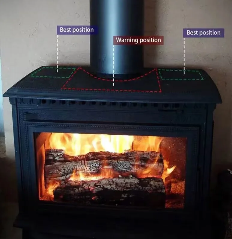 2023 Voda High Quality Eco fan  Fireplace Stove Fan Heating Heater Powered Stove Fan