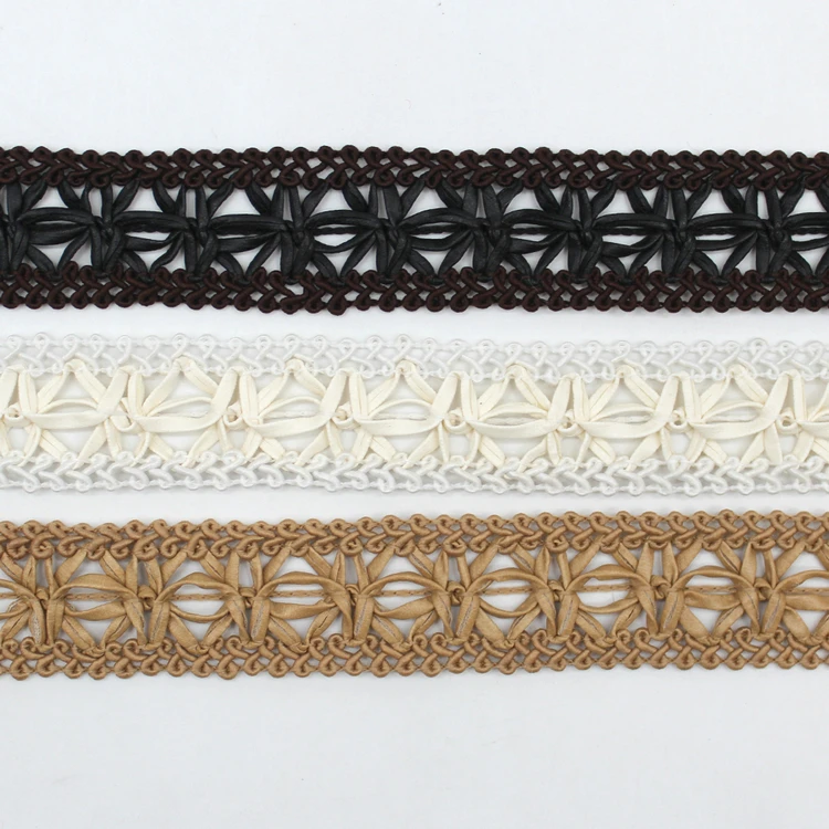 Home textile leather hat decor braid trim gimp