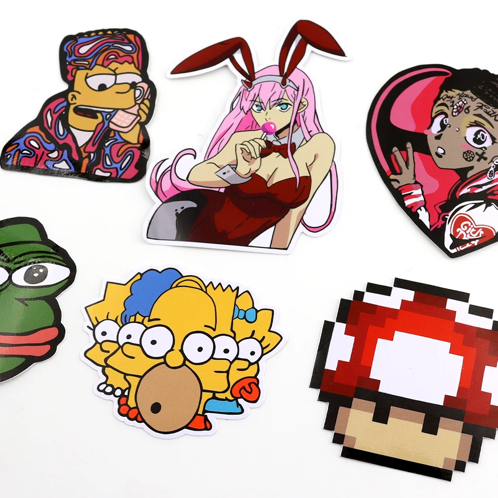 Hot Sale Adhesive Stickers Die Cut Logo PVC Waterproof Custom Printed Anime Vinyl Sticker