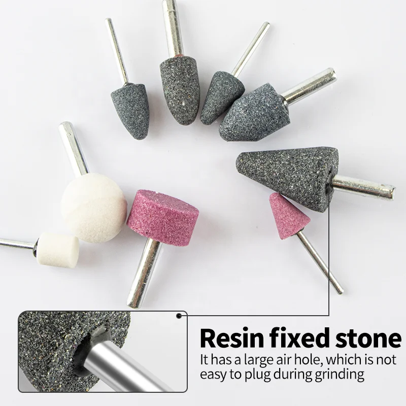 10pcs Grinding Mounted Points with Abrasive Stones Customized ODM/OEM/OBM Support