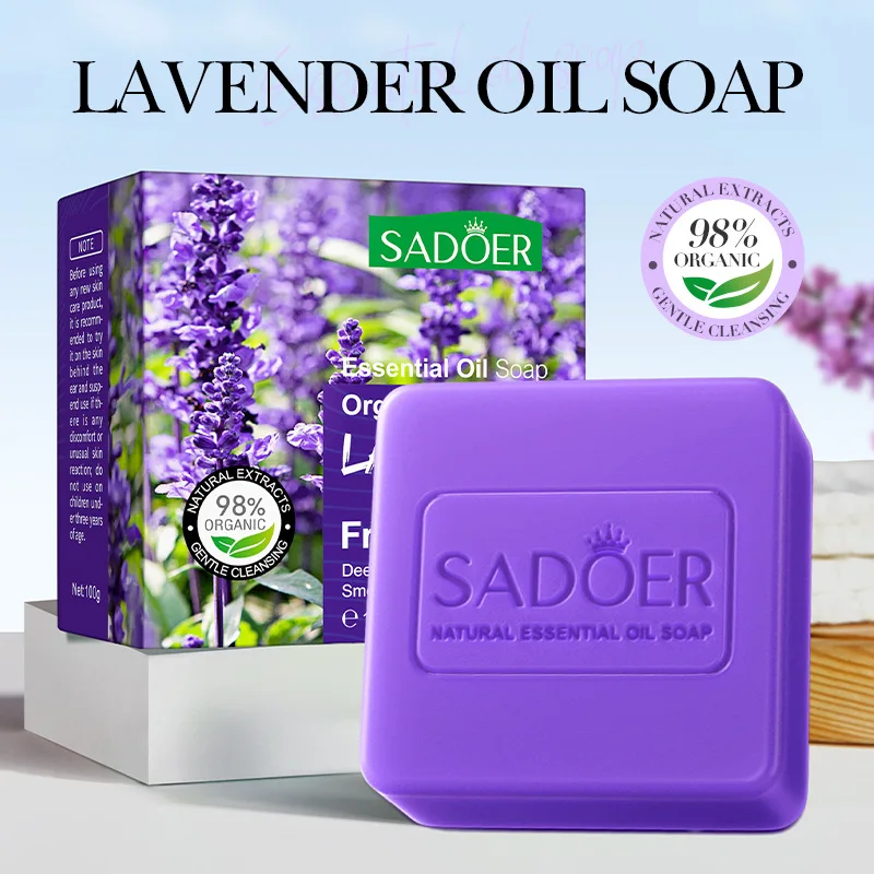Private Label SADOER Natural Extract Whitening Brightening Organic Soap Face Wash Soap Deep Cleansing Body Bathing Soap