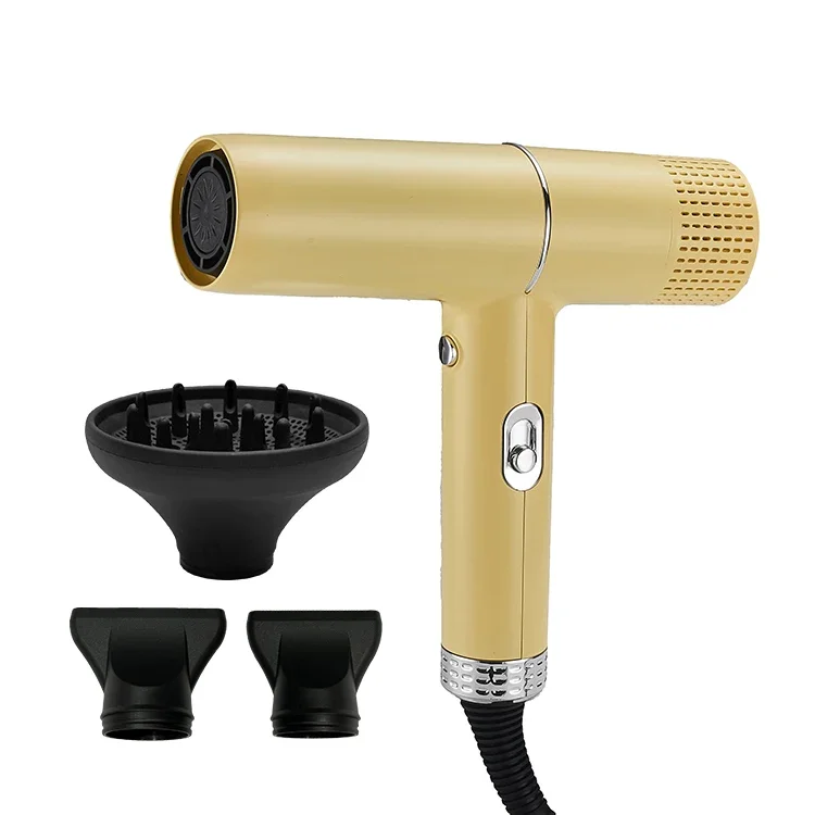 2024 year best seller fast Drying Low Noise Blow Dryer Professional salon Ionic BLDC motor ionic yellow hair dryer with diffuser