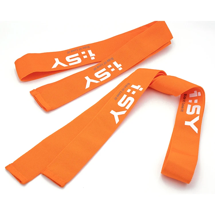 Custom nylon polyester webbing reduce friction special chain lock  heating printing webbing PP tubular  webbing