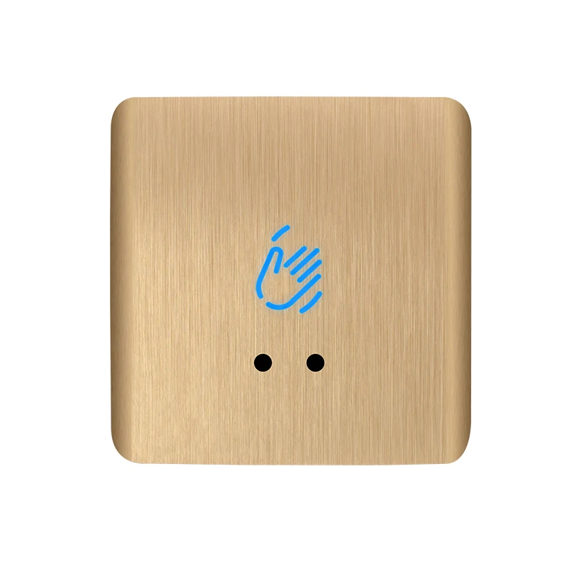 Camel Factory Infrared Sensor Door Release Switch Aluminium Alloy Golden No Touch Exit Button