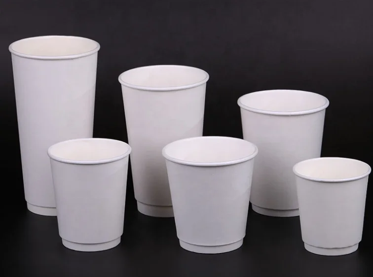 100% biodegradable material Paper Cup with or without lid custom logo custom printing
