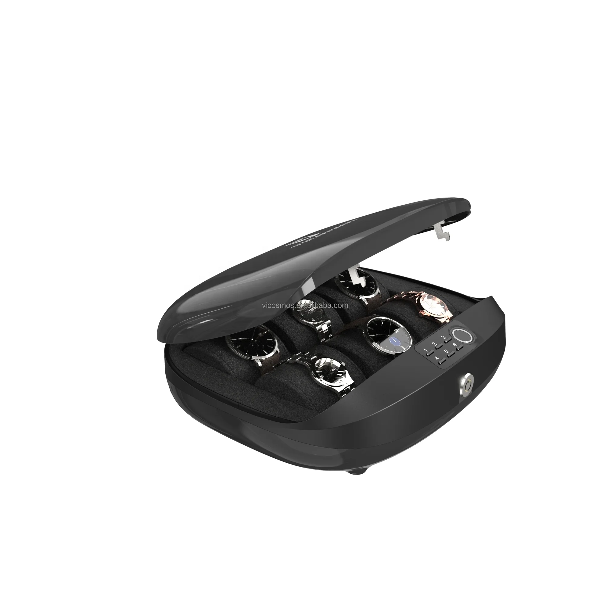 Watch Organizer Box Fingerprint 6 Slots Luxury Watches NEW Arrival Factory Wholesale Travel Gift Carrying Watch