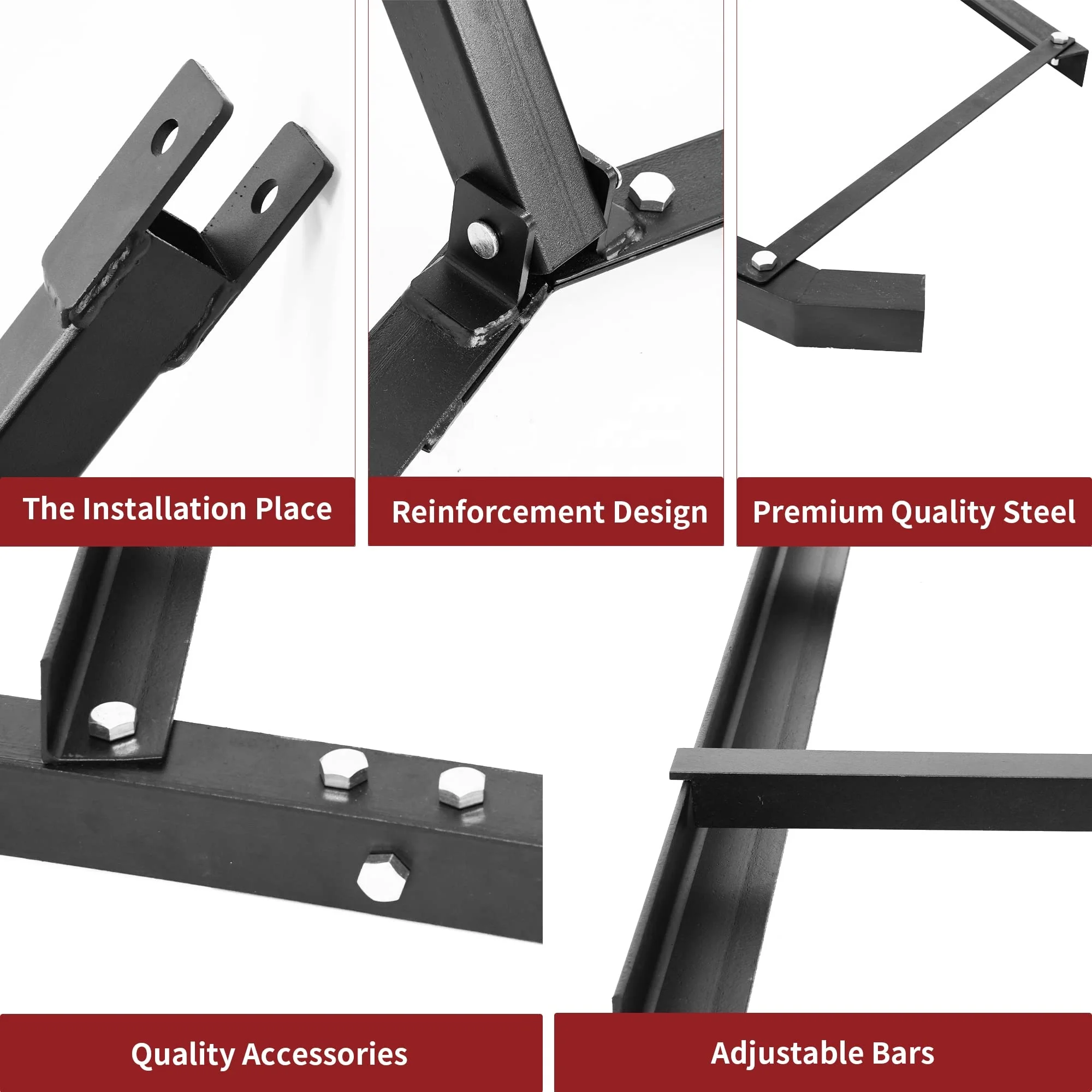 Tow Behind Drag Harrow Driveway Grader Compatible with ATV UTV Garden Lawn Tractor Adjustable Center Bars