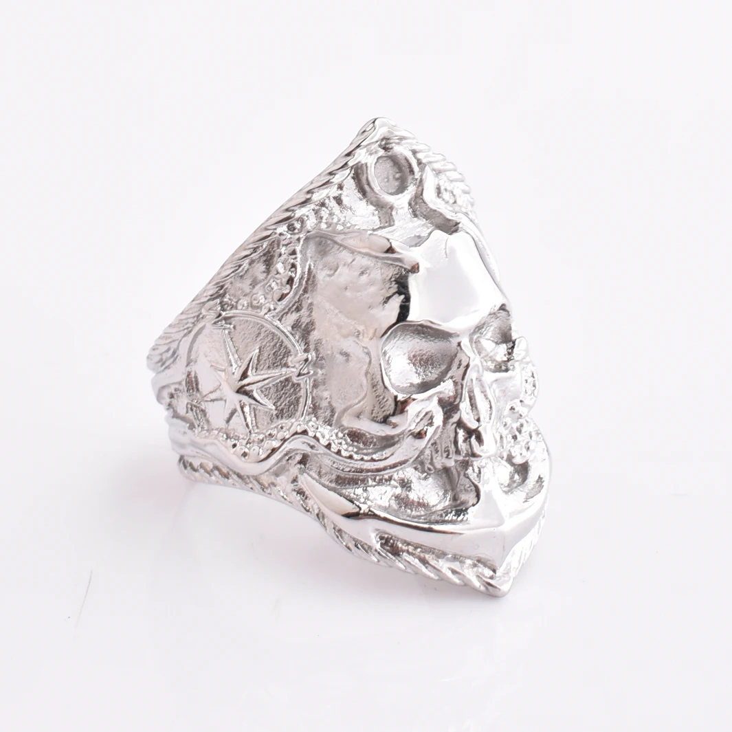 Latest Design Hot Sale Men Women Jewelry Silver Plated Geometric Ring Stainless Steel Finger Silver Rings