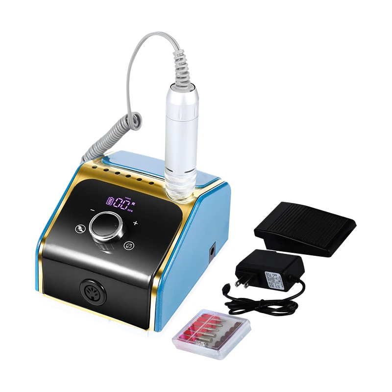 35000RPM Portable Electric Nail Drill Manicure Machine For Acrylic Gel Polish Nails Sander Rechargeable Nail Art Salon Equipment