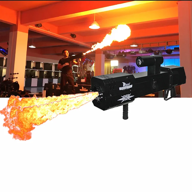 1-2m handheld battery fire thrower flame thrower gun fire flame machine for dj stage event performances bars Best toy