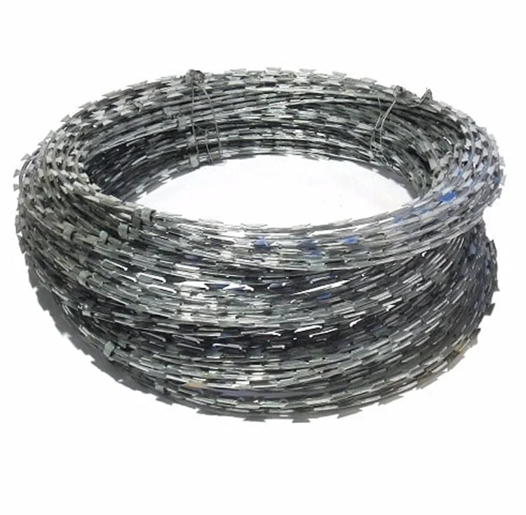 Low price galvanized security  concertina protective Razor Wire