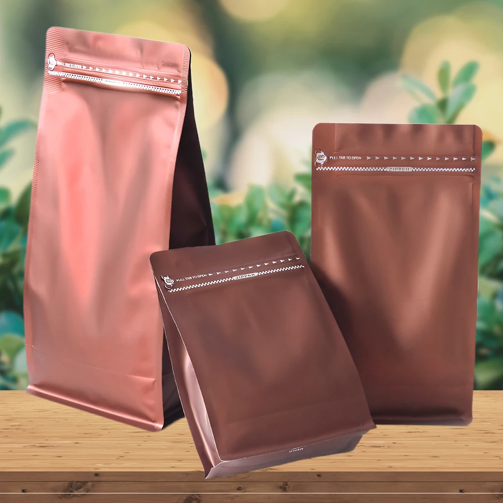 Custom Printed Coffee Bags Aluminum Foil Coffee Bean Packaging Zip Lock Stand Up Pouch Plastic Mylar Bags For Coffee