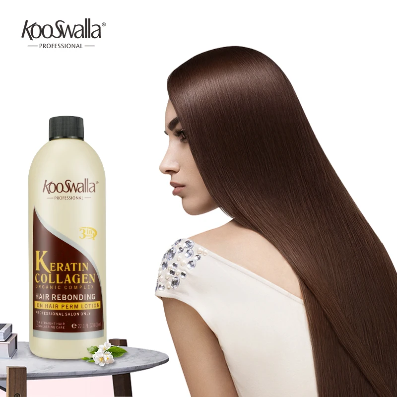 KooSwalla Australian Hair Straightening Perming Cream Brands Best Permanent Keratin Collagen 3  in 1Hair Rebonding Treatment