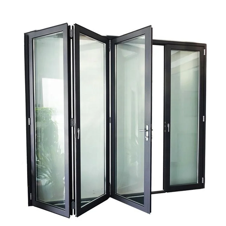 NUOXIN 2024 Cheap folding patio doors folding door system slide fold door for houses