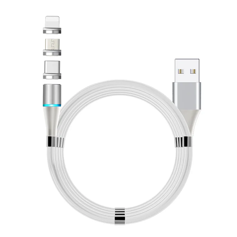 Магнитный USB-кабель MONFONK 3A кабель для быстрой зарядки iPhone Micro Type