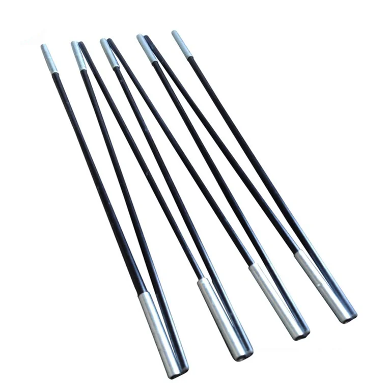
Light Green Fiberglass Poles with metal connectors FRP Pultruded Products/FRP Tent Poles/Fiberglass Golf Sticks 